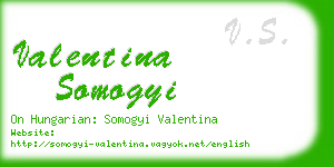 valentina somogyi business card